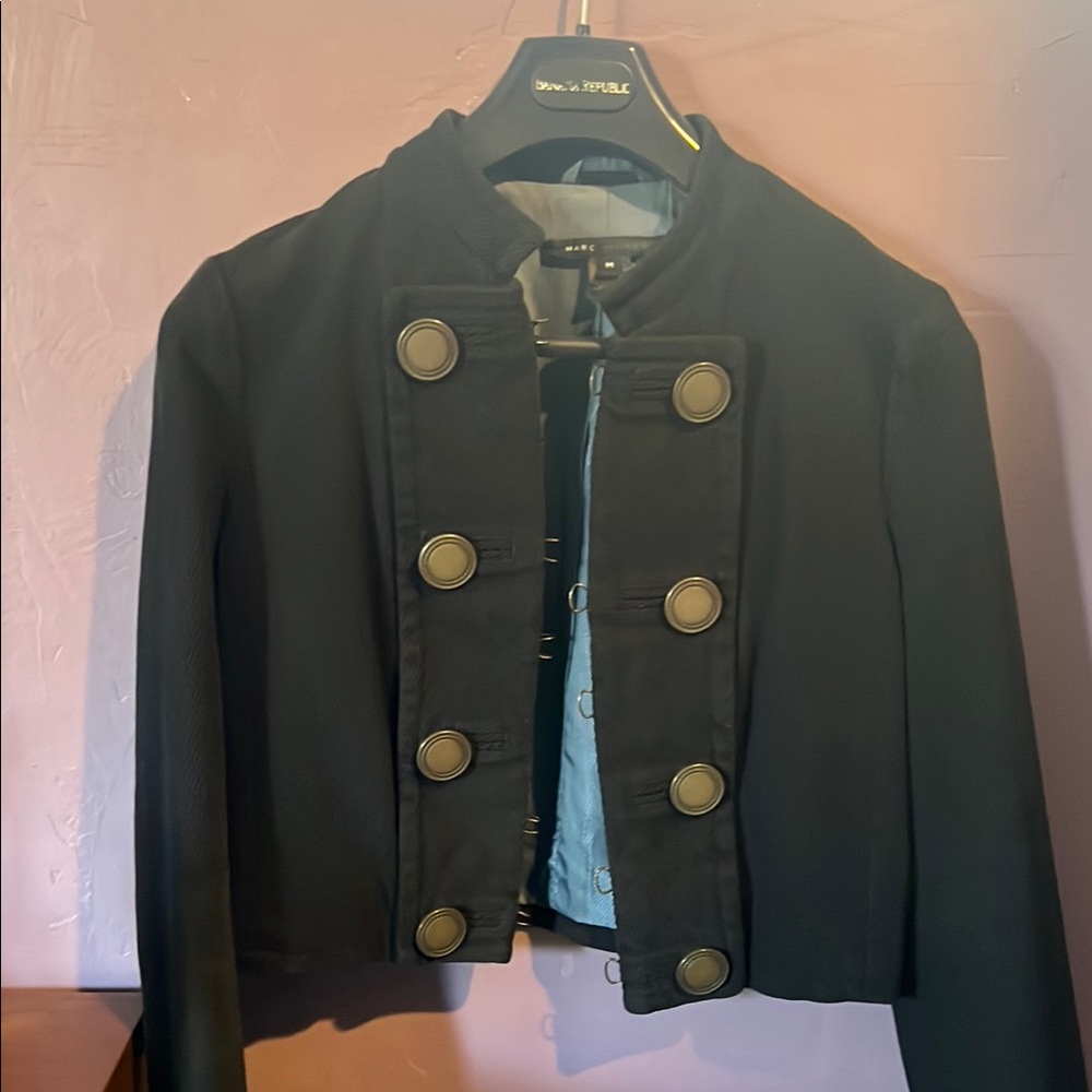 Marc Jacobs Black Military Style Jacket
